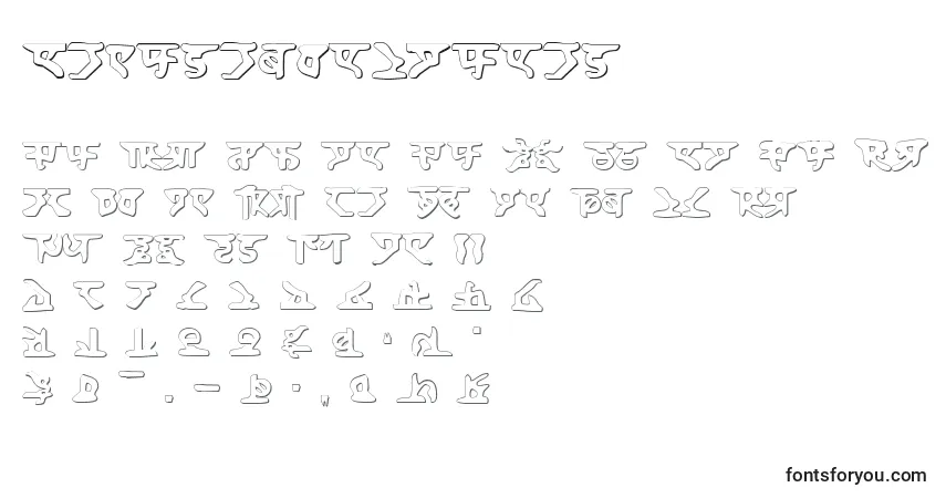 Fuente HomeworldShadow - alfabeto, números, caracteres especiales
