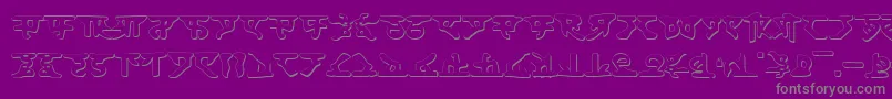 HomeworldShadow Font – Gray Fonts on Purple Background