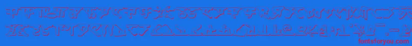 HomeworldShadow Font – Red Fonts on Blue Background