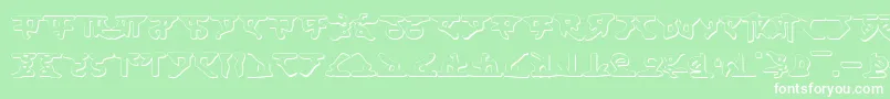 HomeworldShadow Font – White Fonts on Green Background
