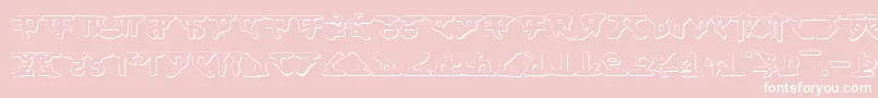 HomeworldShadow Font – White Fonts on Pink Background