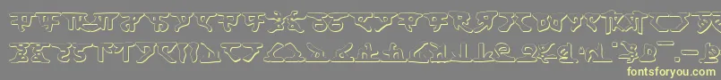 HomeworldShadow Font – Yellow Fonts on Gray Background