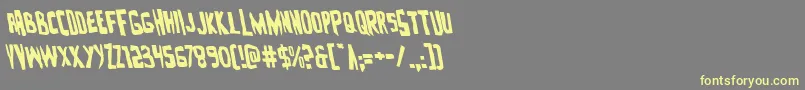 Zakensteinleft Font – Yellow Fonts on Gray Background