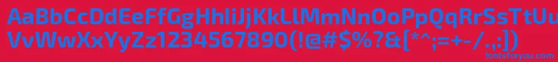 Exo2.0Bold Font – Blue Fonts on Red Background
