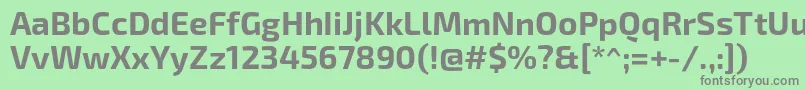 Шрифт Exo2.0Bold – серые шрифты на зелёном фоне