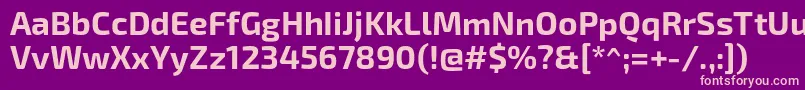 fuente Exo2.0Bold – Fuentes Rosadas Sobre Fondo Morado