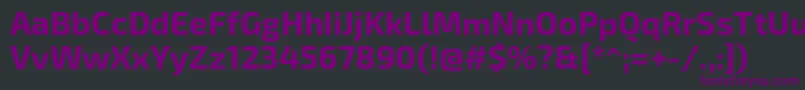 Шрифт Exo2.0Bold – фиолетовые шрифты на чёрном фоне