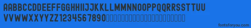 EdmundFree Font – Black Fonts on Blue Background