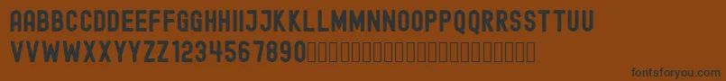 Шрифт EdmundFree – чёрные шрифты на коричневом фоне
