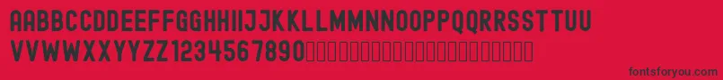 EdmundFree Font – Black Fonts on Red Background