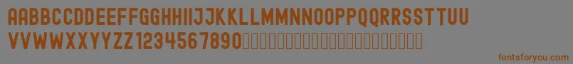 Шрифт EdmundFree – коричневые шрифты на сером фоне