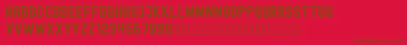 EdmundFree Font – Brown Fonts on Red Background