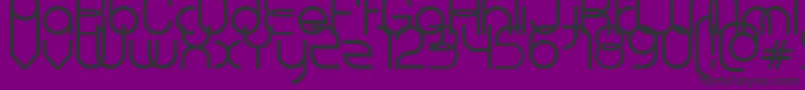 Шрифт Vol – чёрные шрифты на фиолетовом фоне