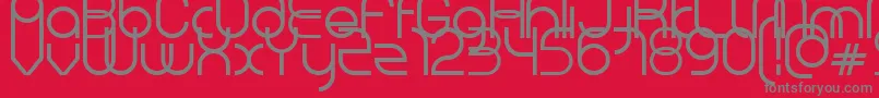 フォントVol – 赤い背景に灰色の文字