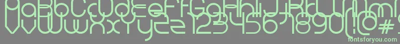 Vol Font – Green Fonts on Gray Background