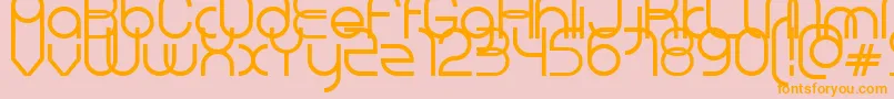 Vol Font – Orange Fonts on Pink Background