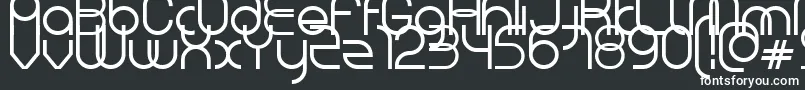 Vol Font – White Fonts on Black Background