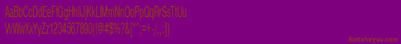 Шрифт Pragmaticactt45n – коричневые шрифты на фиолетовом фоне