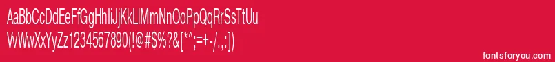 Шрифт Pragmaticactt45n – белые шрифты на красном фоне
