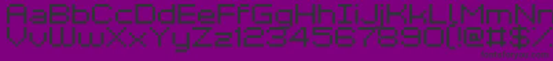 GrixelKyrou7Wide Font – Black Fonts on Purple Background