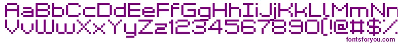 GrixelKyrou7Wide Font – Purple Fonts on White Background