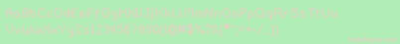 Rainyhearts Font – Pink Fonts on Green Background