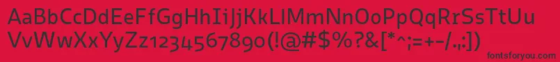 ElsaRegular Font – Black Fonts on Red Background