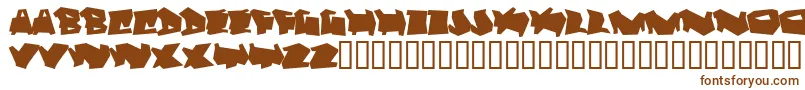 Шрифт Dortmund – коричневые шрифты на белом фоне