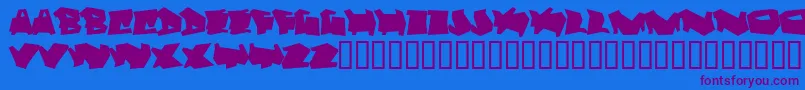 Dortmund-fontti – violetit fontit sinisellä taustalla