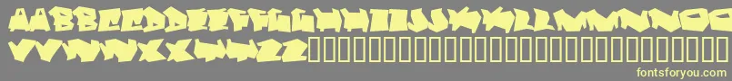 Шрифт Dortmund – жёлтые шрифты на сером фоне
