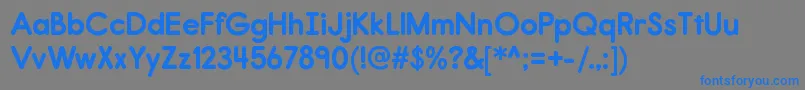 ReportrgBold Font – Blue Fonts on Gray Background