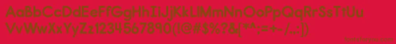 Police ReportrgBold – polices brunes sur fond rouge