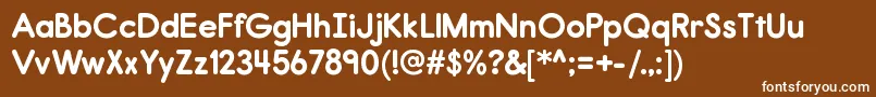 ReportrgBold Font – White Fonts on Brown Background