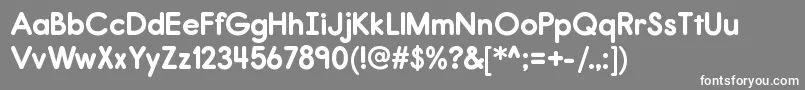 ReportrgBold Font – White Fonts on Gray Background