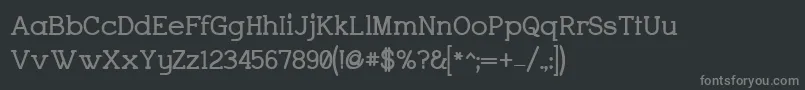 CharringtonBold Font – Gray Fonts on Black Background