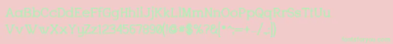 CharringtonBold Font – Green Fonts on Pink Background