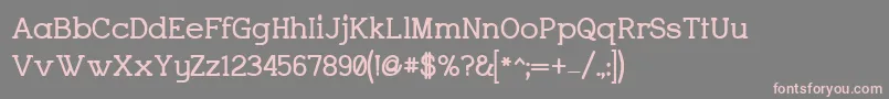 CharringtonBold Font – Pink Fonts on Gray Background