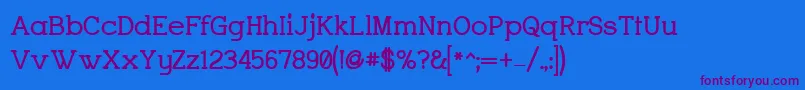 CharringtonBold Font – Purple Fonts on Blue Background