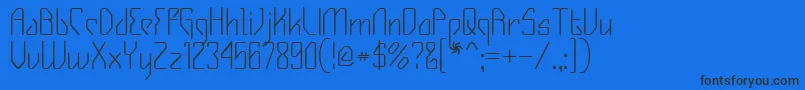 Gizmo Font – Black Fonts on Blue Background