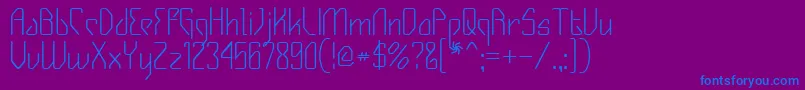 Gizmo Font – Blue Fonts on Purple Background