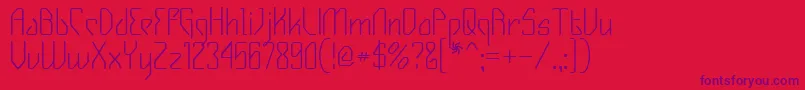 Gizmo Font – Purple Fonts on Red Background