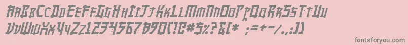 fuente MangaItalic – Fuentes Grises Sobre Fondo Rosa