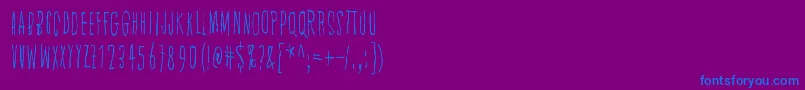 SpiritRitual Font – Blue Fonts on Purple Background