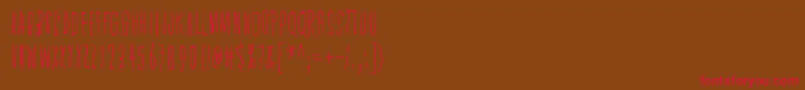 SpiritRitual Font – Red Fonts on Brown Background