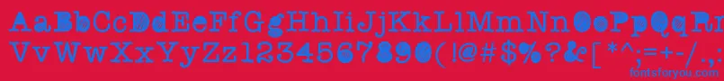 Swquickstaffmeeting Font – Blue Fonts on Red Background