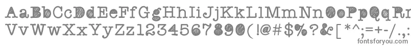 Swquickstaffmeeting Font – Gray Fonts on White Background