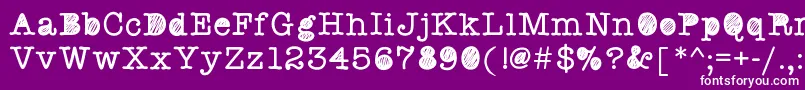 Swquickstaffmeeting Font – White Fonts on Purple Background