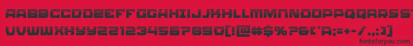 Olympiccarrierhalf Font – Black Fonts on Red Background