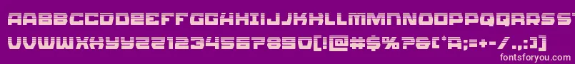 Olympiccarrierhalf Font – Pink Fonts on Purple Background