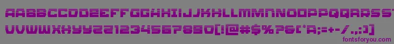 Olympiccarrierhalf Font – Purple Fonts on Gray Background